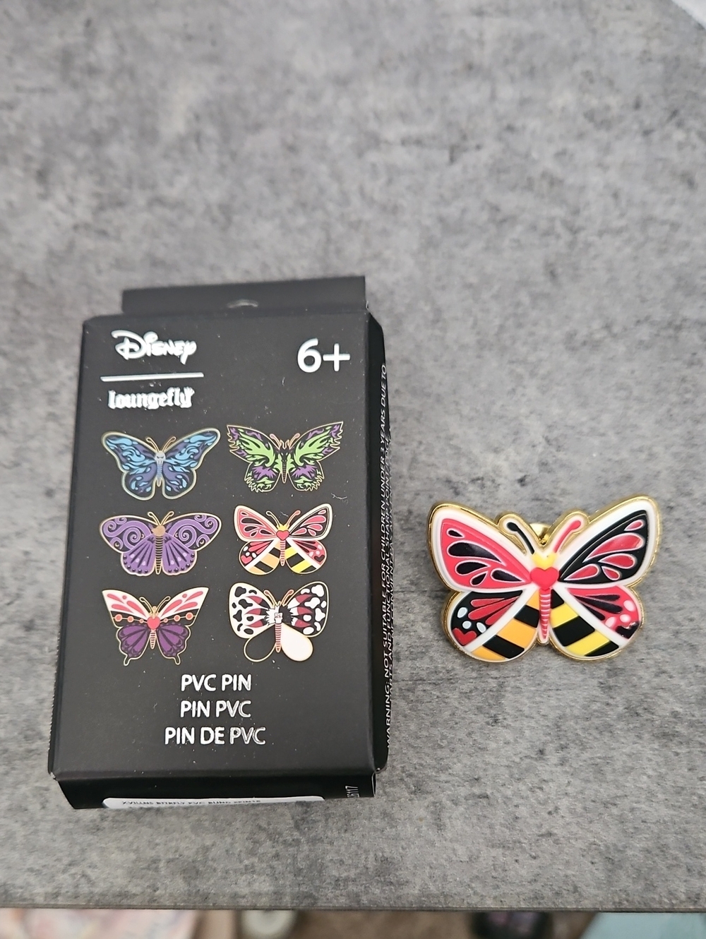 Loungefly Villian Butterfly Rubber Topped Pin